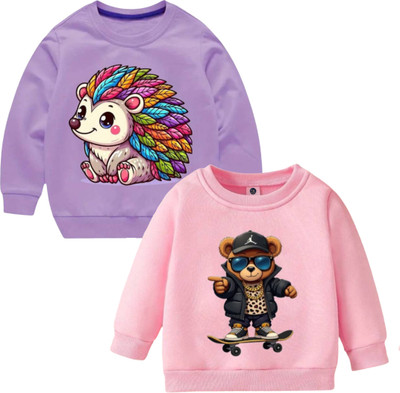 Dollyapparels Trend Full Sleeve Graphic Print Boys & Girls Sweatshirt