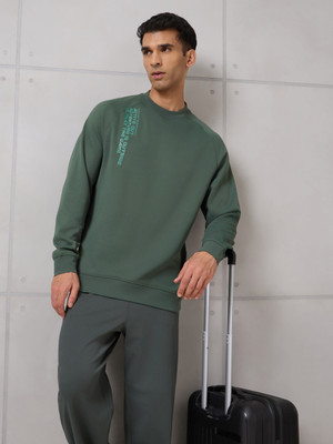 TECHNOSPORT Full Sleeve Solid Men Sweatshirt