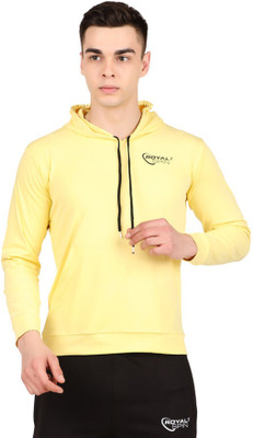 Royal spin Full Sleeve Solid Men Sweatshirt