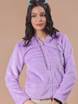 V-MART Full Sleeve Self Design Women Sweatshirt