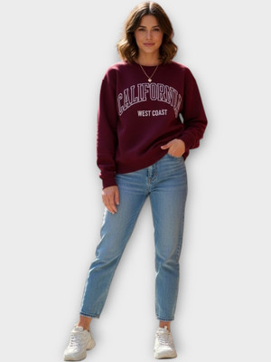 Stylezone Full Sleeve Self Design Women Sweatshirt