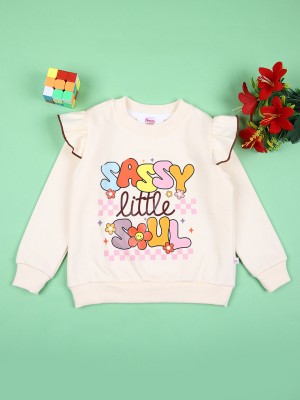 V-MART Full Sleeve Printed Baby Girls Sweatshirt