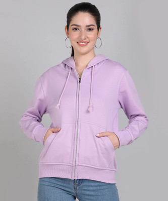 Alan Jones Full Sleeve Solid Women Sweatshirt