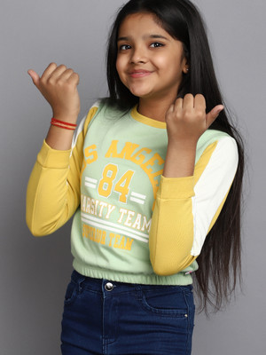 V-MART Full Sleeve Printed Girls Sweatshirt