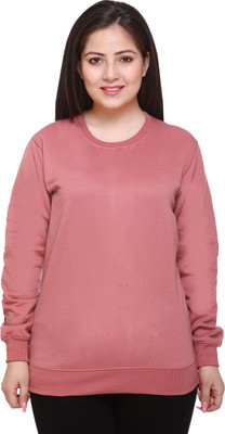 HouseOfCommon Full Sleeve Solid Women Sweatshirt