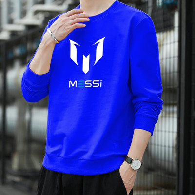 LGR FASHION Printed Men Round Neck Blue T-Shirt