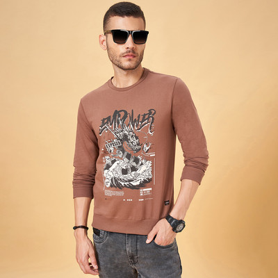 PEOPLE Full Sleeve Printed Men Sweatshirt