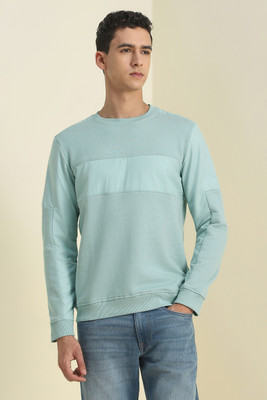 Allen Solly Full Sleeve Solid Men Sweatshirt