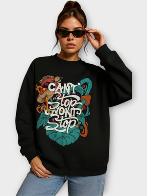 Stylezone Full Sleeve Printed Women Sweatshirt