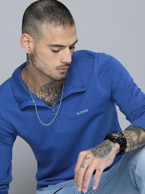 R.Code by The Roadster Life Co. Full Sleeve Solid Men Sweatshirt