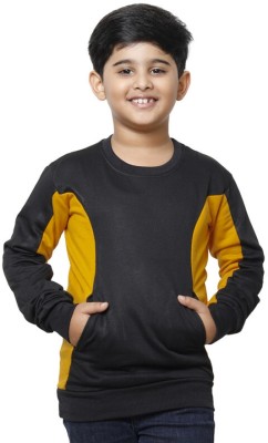 KAVYA Full Sleeve Color Block Boys Sweatshirt