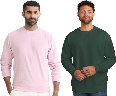 Lasmo Full Sleeve Solid Men Sweatshirt