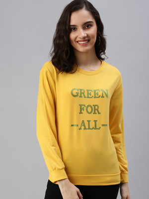 SHOWOFFFF Full Sleeve Graphic Print Women Sweatshirt