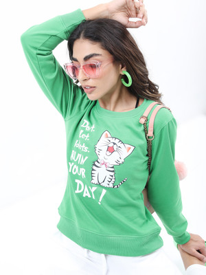 KETCH Full Sleeve Solid Women Sweatshirt