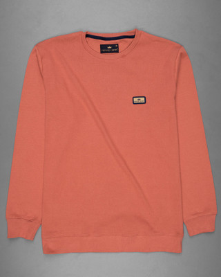 french crown Full Sleeve Solid Men Sweatshirt