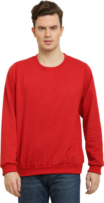 The Unicharm Full Sleeve Solid Men Sweatshirt