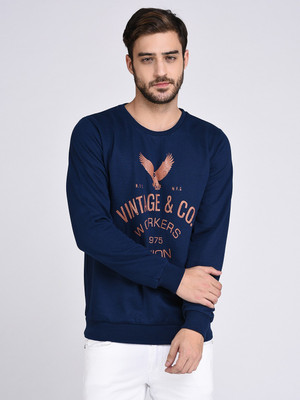 RIGO Full Sleeve Solid Men Sweatshirt