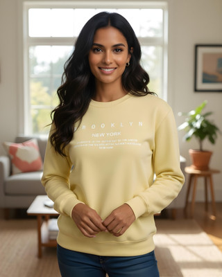 flyind Full Sleeve Printed Women Sweatshirt