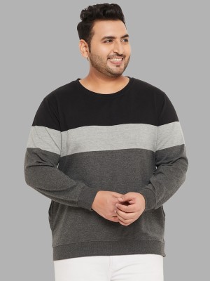 Austivo Full Sleeve Striped Men Sweatshirt