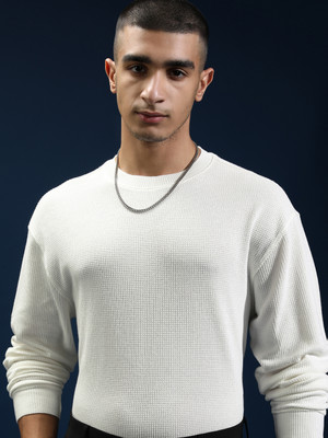 HIGHLANDER Full Sleeve Self Design Men Sweatshirt