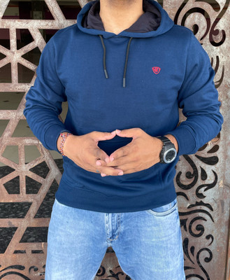 We Perfect Full Sleeve Solid Men Sweatshirt