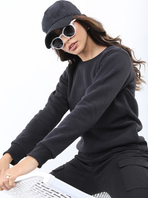 KETCH Full Sleeve Solid Women Sweatshirt