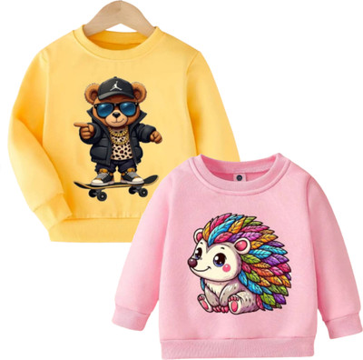 Dollyapparels Trend Full Sleeve Graphic Print Boys & Girls Sweatshirt