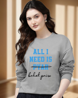 AUSK Full Sleeve Printed Women Sweatshirt