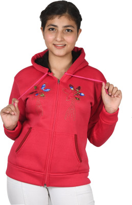 DIMSYCOLLECTION Full Sleeve Self Design Girls Sweatshirt