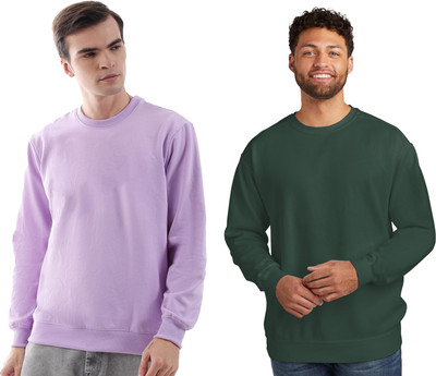 Lasmo Full Sleeve Solid Men Sweatshirt