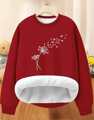 Povaxpo Full Sleeve Printed Women Sweatshirt