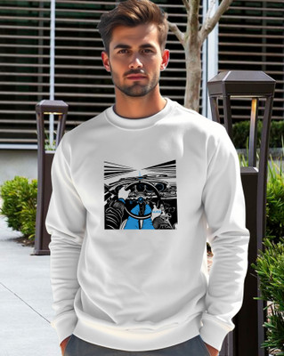 AOOSH Full Sleeve Graphic Print Men Sweatshirt