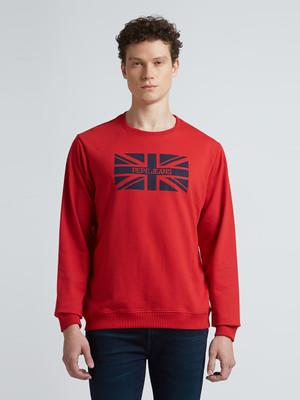 Pepe Jeans Full Sleeve Graphic Print Men Sweatshirt