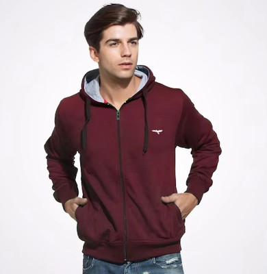 Reya Full Sleeve Solid Men Sweatshirt