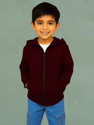 Kasendra Full Sleeve Solid Boys Sweatshirt