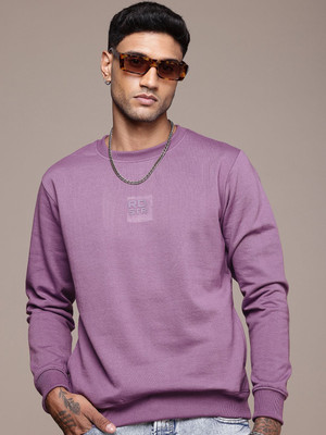 Roadster Full Sleeve Solid Men Sweatshirt
