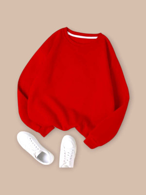 Faisalgarments Full Sleeve Solid Women Sweatshirt