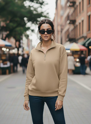 MACK JONNEY Full Sleeve Solid Women Sweatshirt