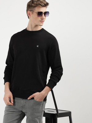 Calvin Klein Jeans Full Sleeve Solid Men Sweatshirt