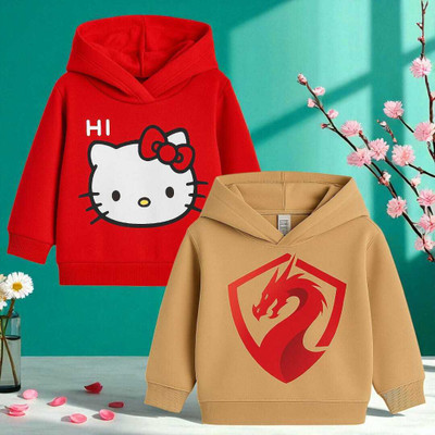 DOODEEKIDS Full Sleeve Printed Baby Boys & Baby Girls Sweatshirt
