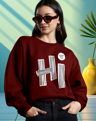 ENITOR Full Sleeve Printed Women Sweatshirt