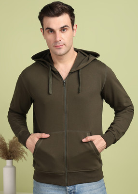 Alan Jones Full Sleeve Solid Men Sweatshirt