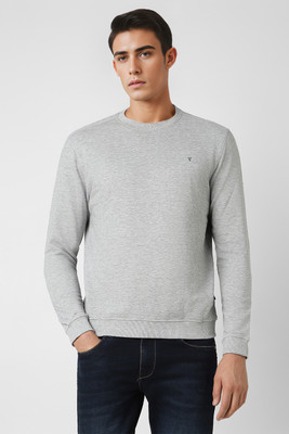 VAN HEUSEN Full Sleeve Solid Men Sweatshirt