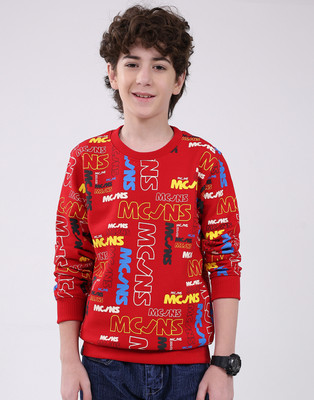 MONTE CARLO Full Sleeve Printed Boys Sweatshirt