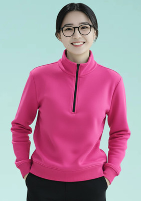 Parona Full Sleeve Solid Women Sweatshirt