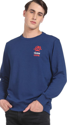 U.S. POLO ASSN. Full Sleeve Solid Men Sweatshirt