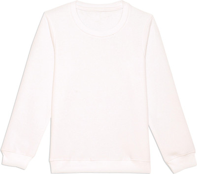 WEAR YOUR MIND Full Sleeve Solid Boys & Girls Sweatshirt