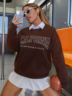 SILVANUS Full Sleeve Printed Women Sweatshirt