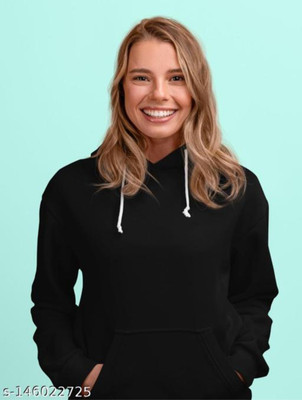 Ashkart Full Sleeve Solid Women Sweatshirt
