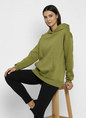 Alan Jones Full Sleeve Solid Women Sweatshirt